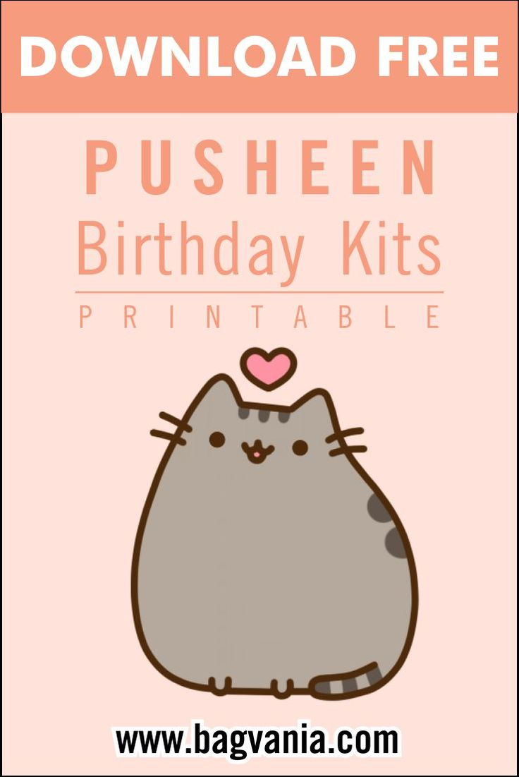 10 Princess Birthday Party Ideas That You Will Love intended for Pusheen Birthday Card Printable