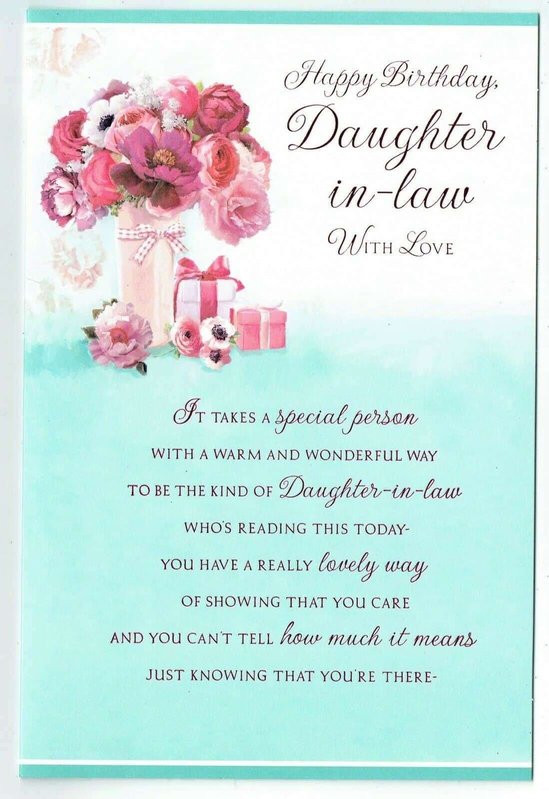 10+ Top Image Birthday Card For Daughter In Law throughout Free Printable Daughter In Law Birthday Cards