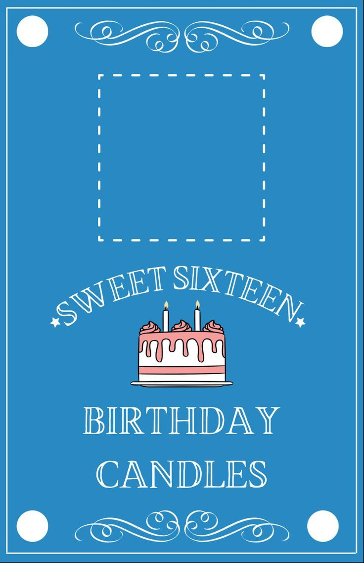 16 Wishes Box Tag Printable regarding Sweet Sixteen Printable Birthday Cards