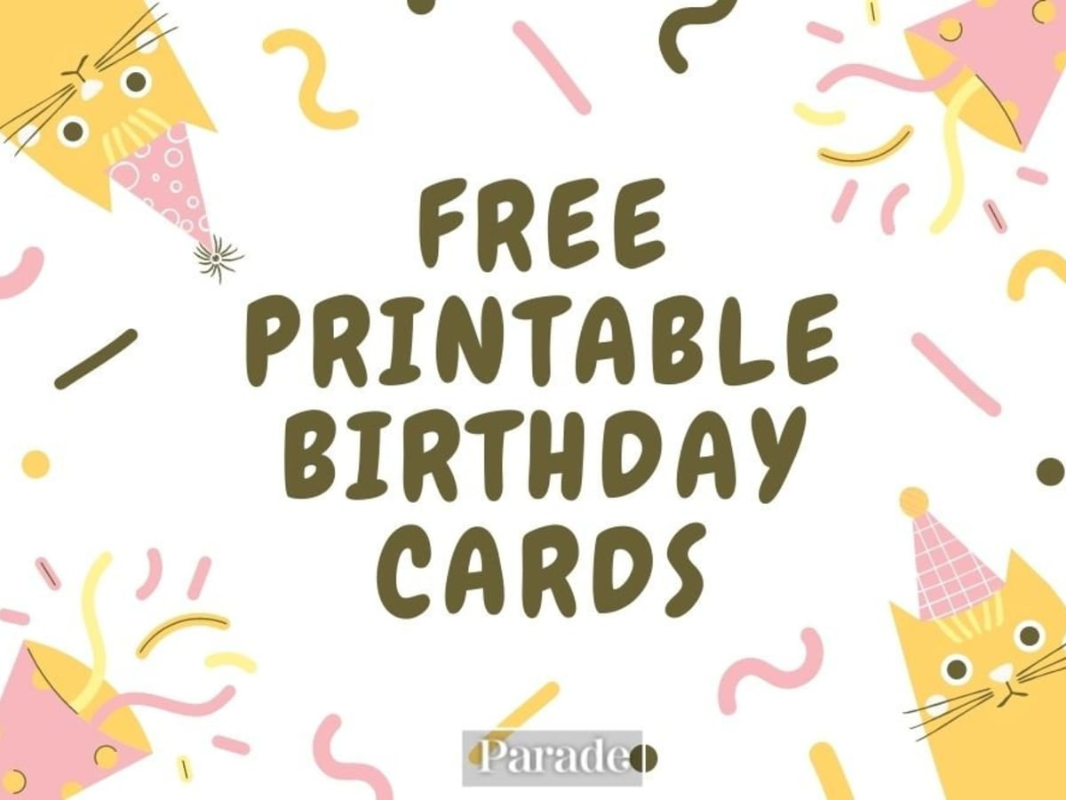 20 Free Printable Birthday Cards - Parade within Free Printable Birthday Cards For Adults