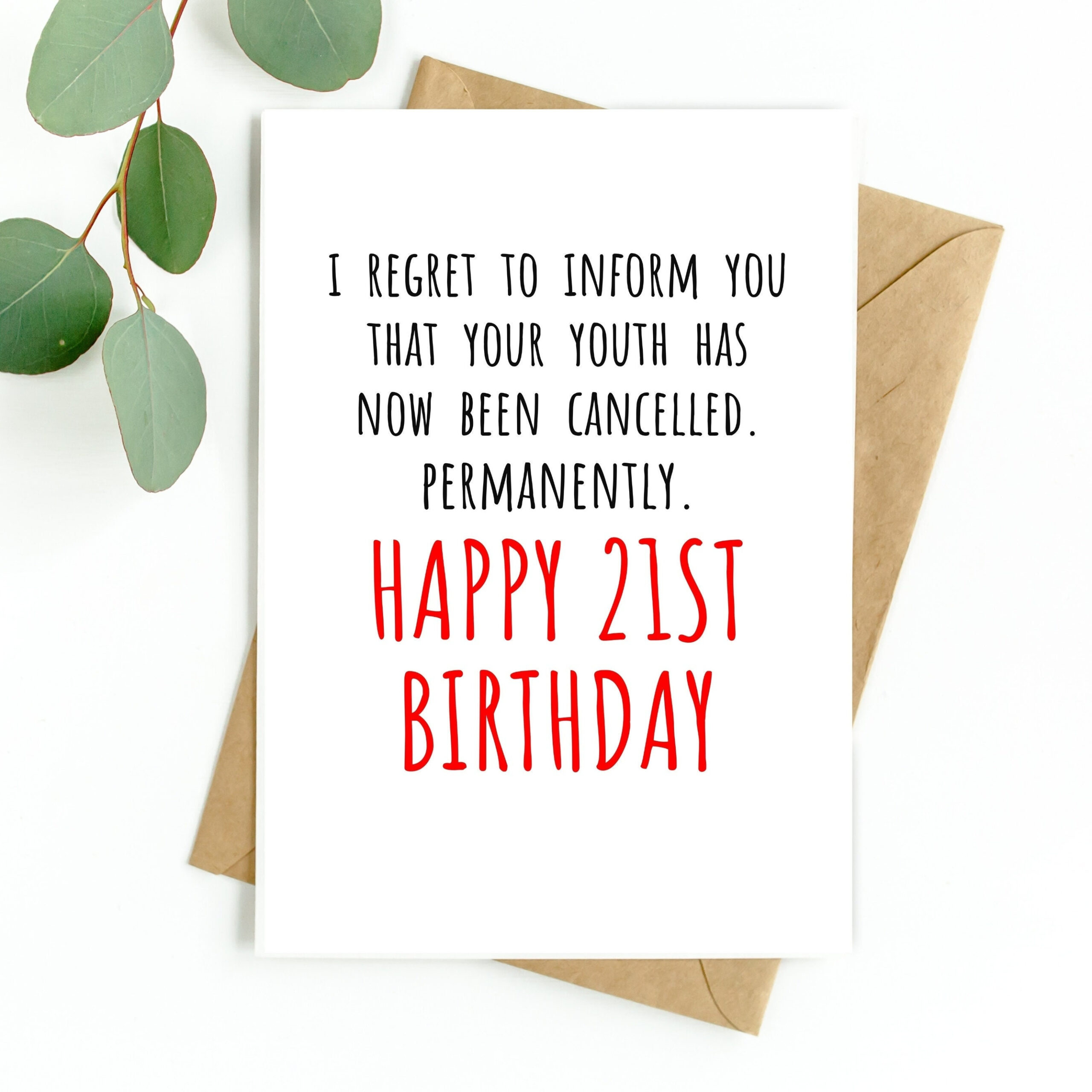 21St Birthday Card Funny - Etsy intended for Printable 21St Birthday Cards Funny