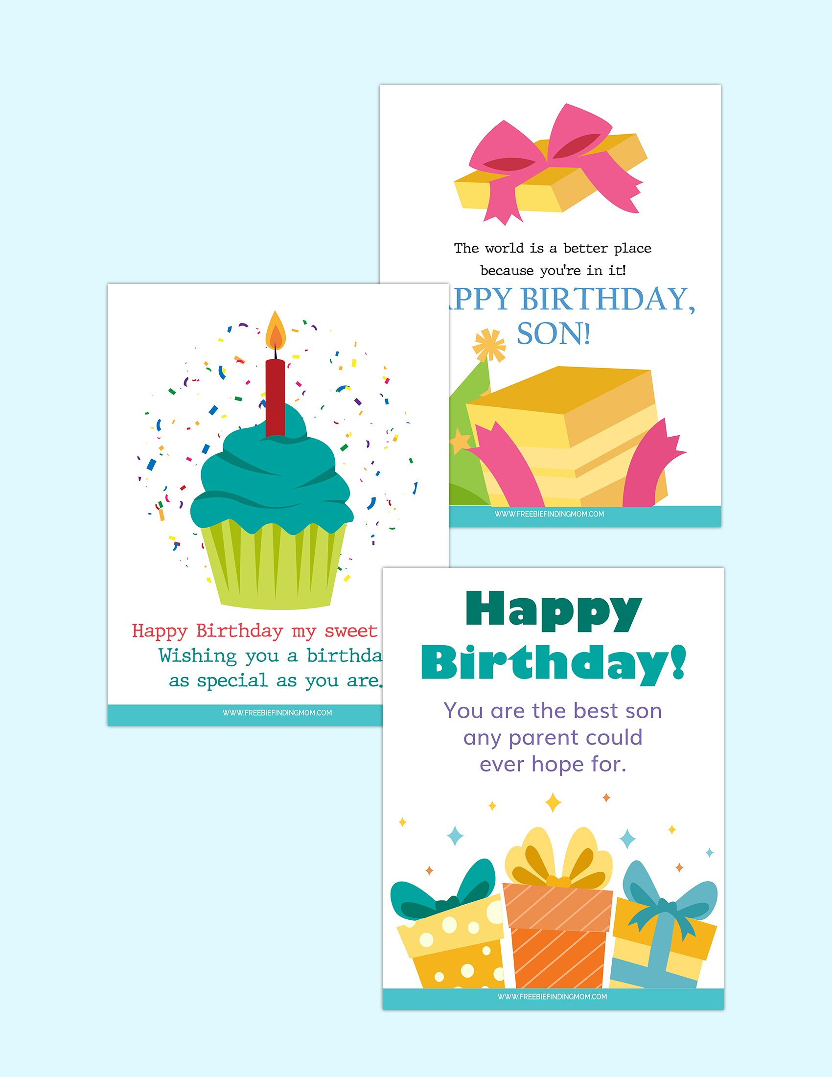 3 Free Printable Heart Touching Birthday Quotes For Son From Mom in Printable Birthday Cards For Son From Mom