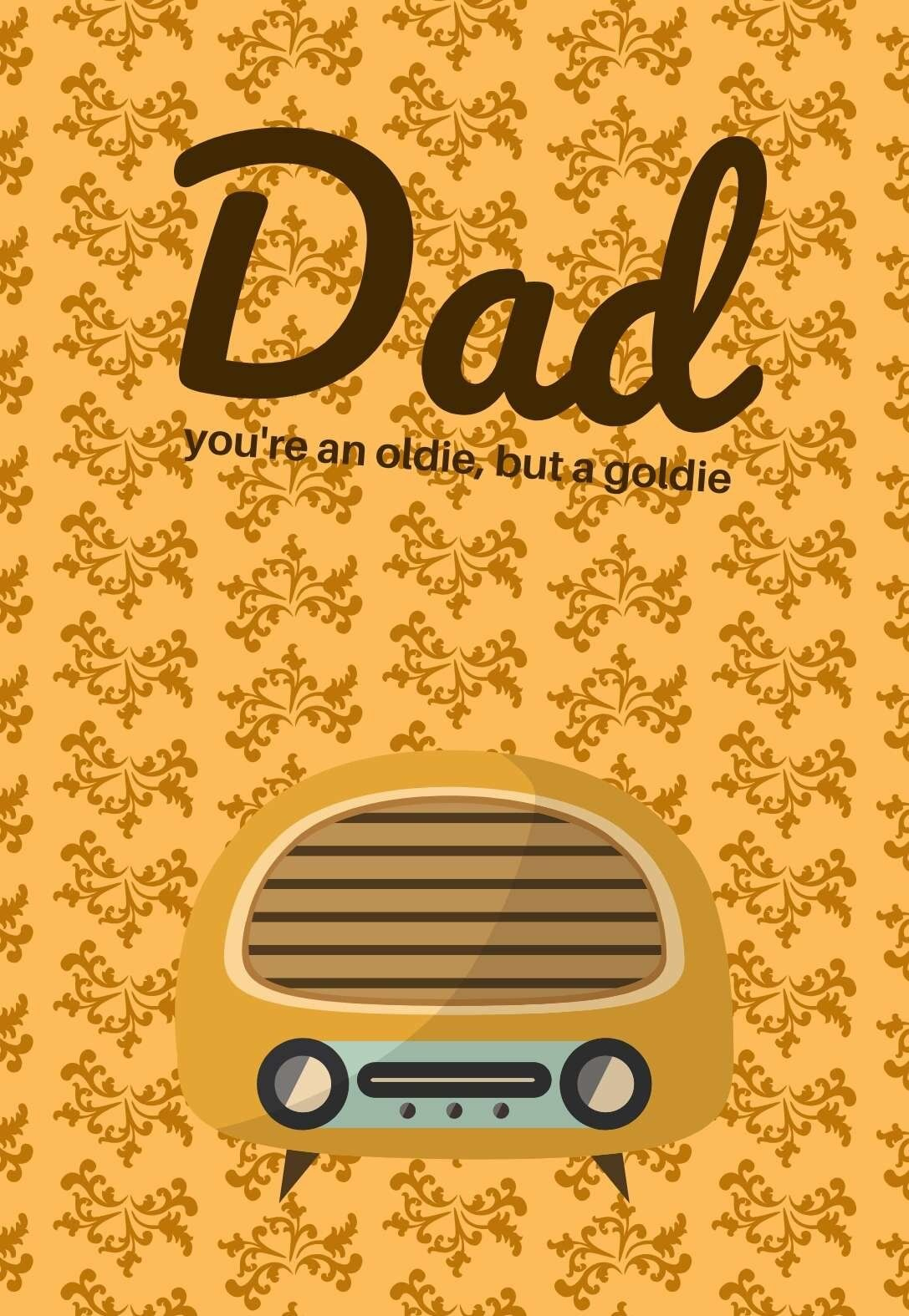 33 Awesome Printable Birthday Cards For Dads (Free intended for Free Printable Birthday Cards For Dad Funny