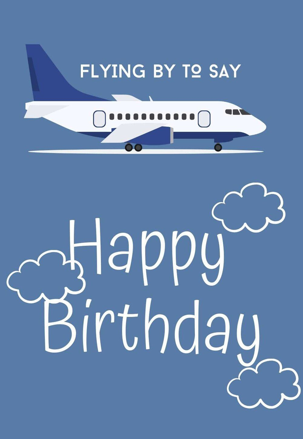 4 Awesome Airplane Printable Birthday Cards (Free) — Printbirthday inside Airplane Birthday Card Printable