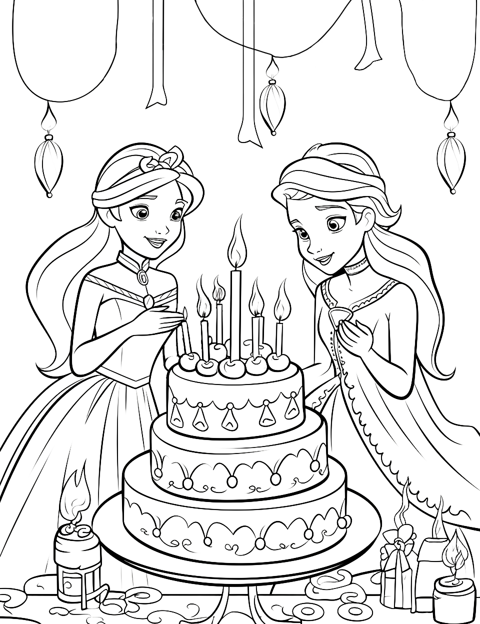 50 Happy Birthday Coloring Pages: Free Printable Sheets pertaining to Frozen Printable Coloring Birthday Card