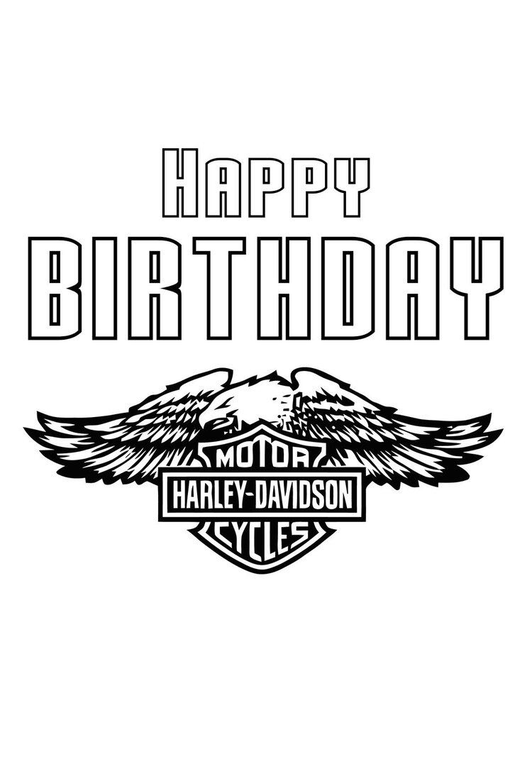 6 Harley Davidson Printable Birthday Cards (Free with regard to Free Printable Harley Davidson Birthday Cards