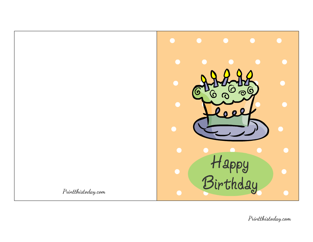 65 Cute Free Printable Birthday Cards For Everyone regarding Free Printable 5Th Birthday Cards