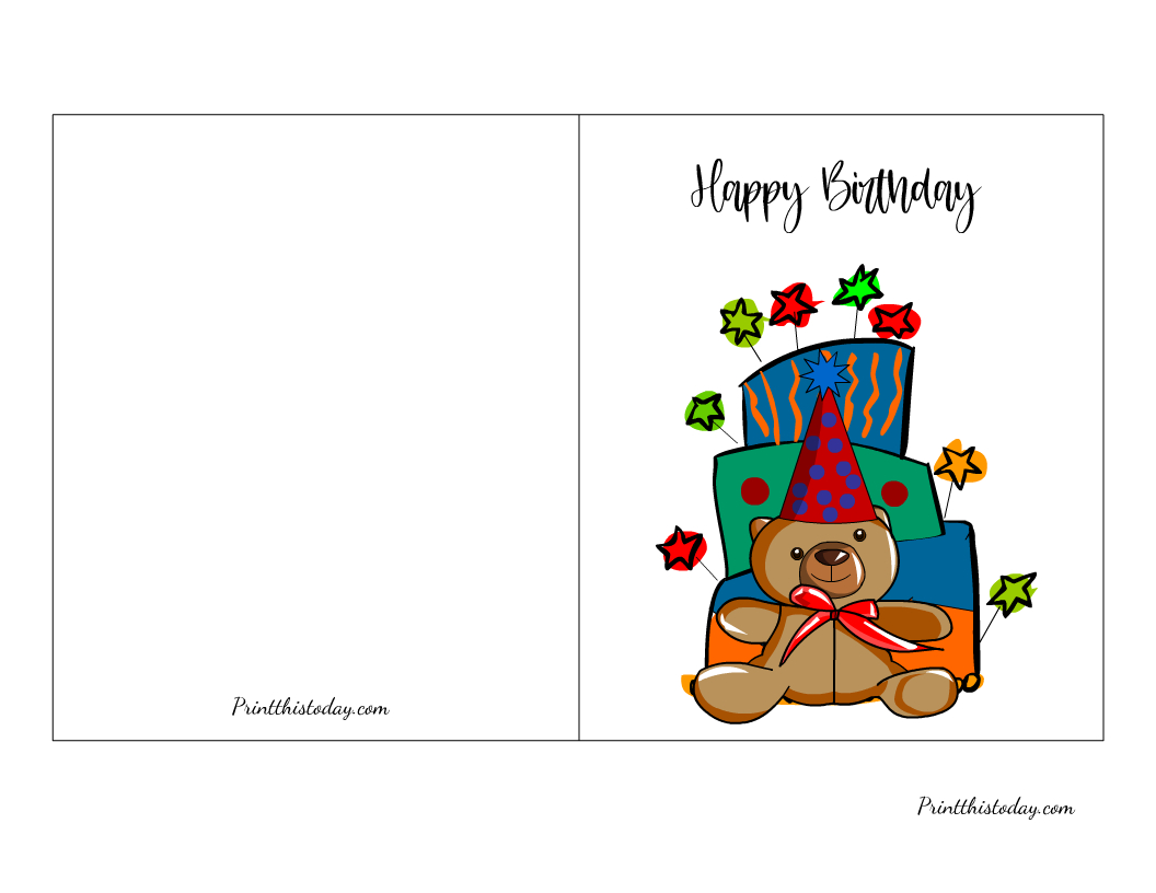 65 Cute Free Printable Birthday Cards For Everyone throughout Free Printable Happy 17Th Birthday Cards