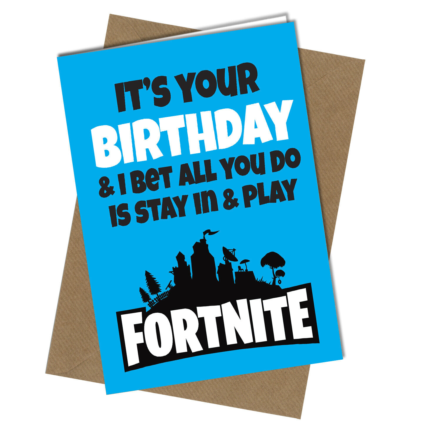 721 Birthday Card Playing Fortnite Game Adult Humour Funny Rude for Fortnite Happy Birthday Card Printable