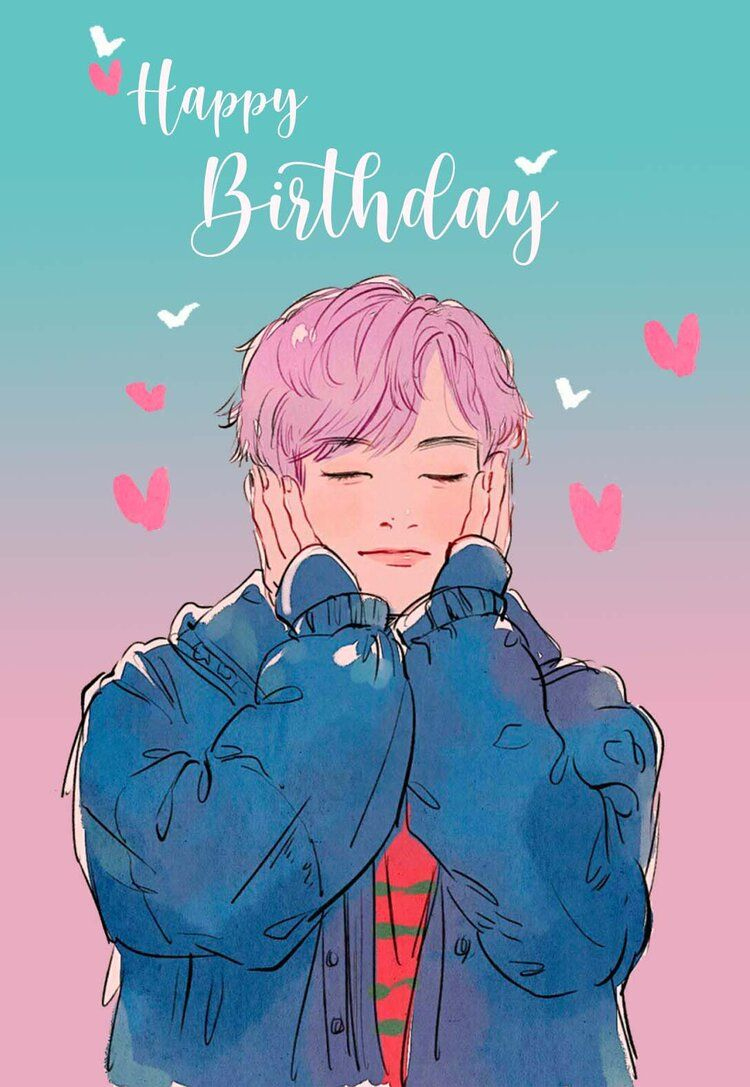 8 Adorable Bts Printable Birthday Cards (Free) — Printbirthday intended for Printable Bts Happy Birthday Card