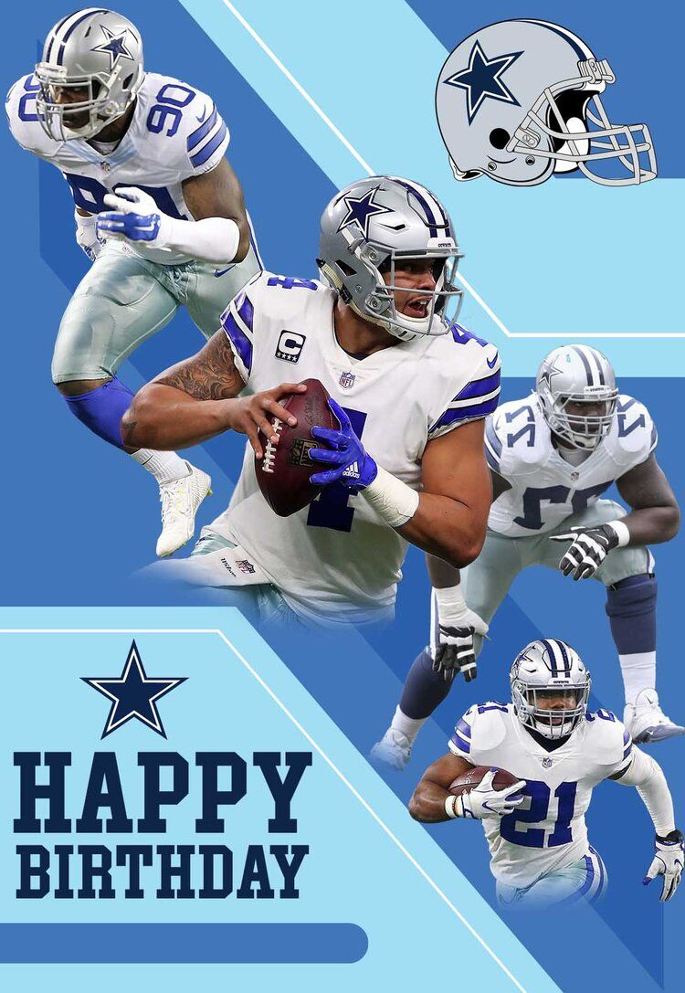 8 Cowboy Printable Birthday Cards (Free) — Printbirthday.cards pertaining to Dallas Cowboys Birthday Cards Printable