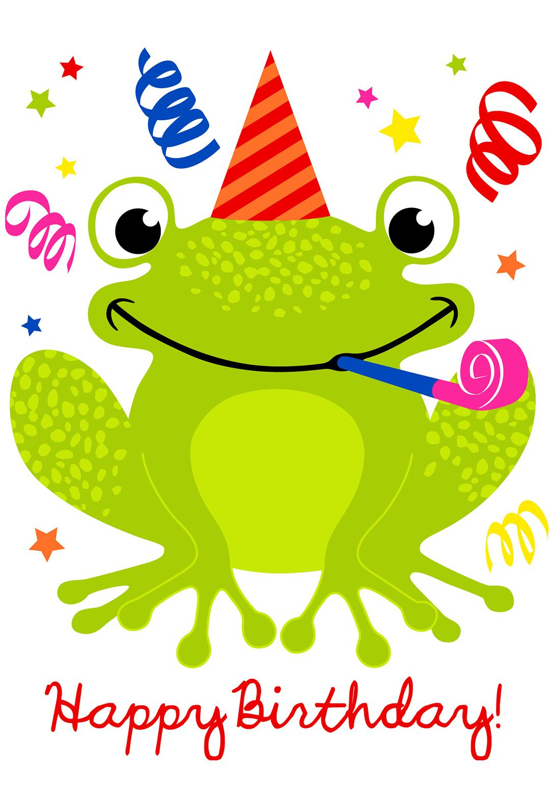 A Happy Hopping Birthday - Birthday Card (Free) | Greetings Island pertaining to Frog Birthday Card Printable