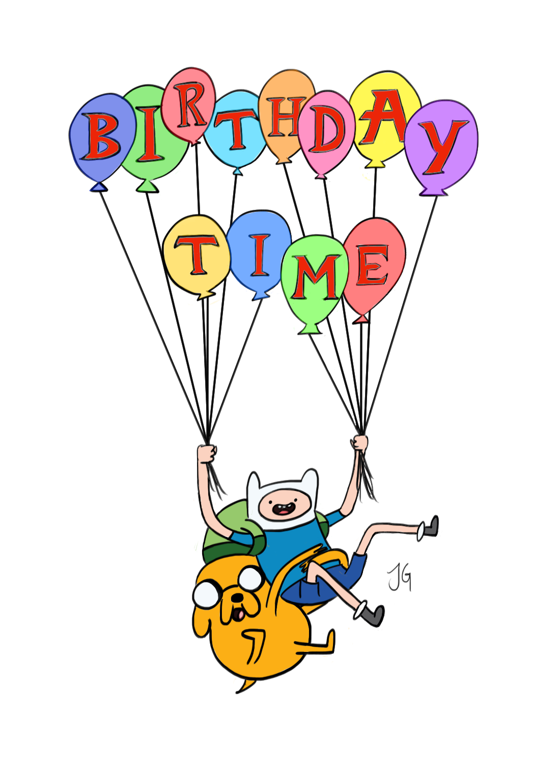 Adventure Time! Birthday Timeflyingscorpions On Deviantart throughout Adventure Time Birthday Card Printable