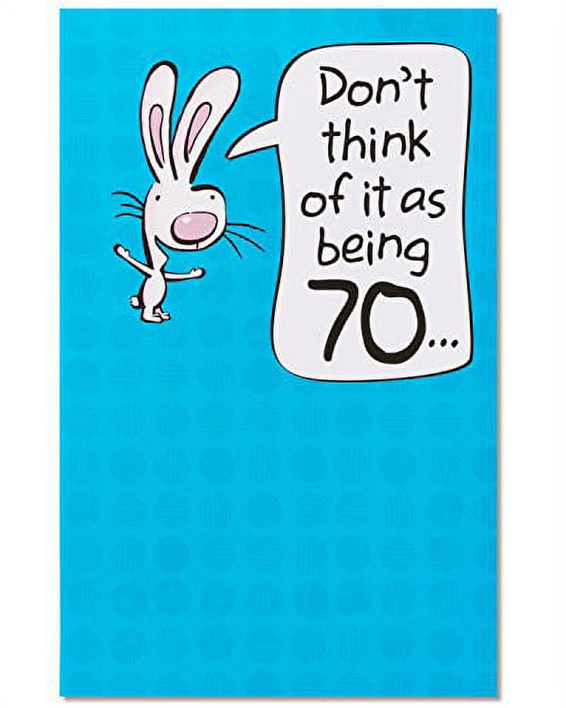 American Greetings Funny 70Th Birthday Cards (Pop Up Cartoon Bunny) with regard to Printable Funny 70th Birthday Cards