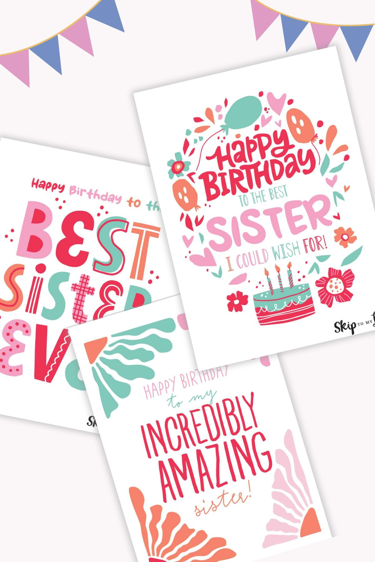 Beautiful Birthday Card For Sister | Skip To My Lou for Free Printable Birthday Cards For Sister Funny