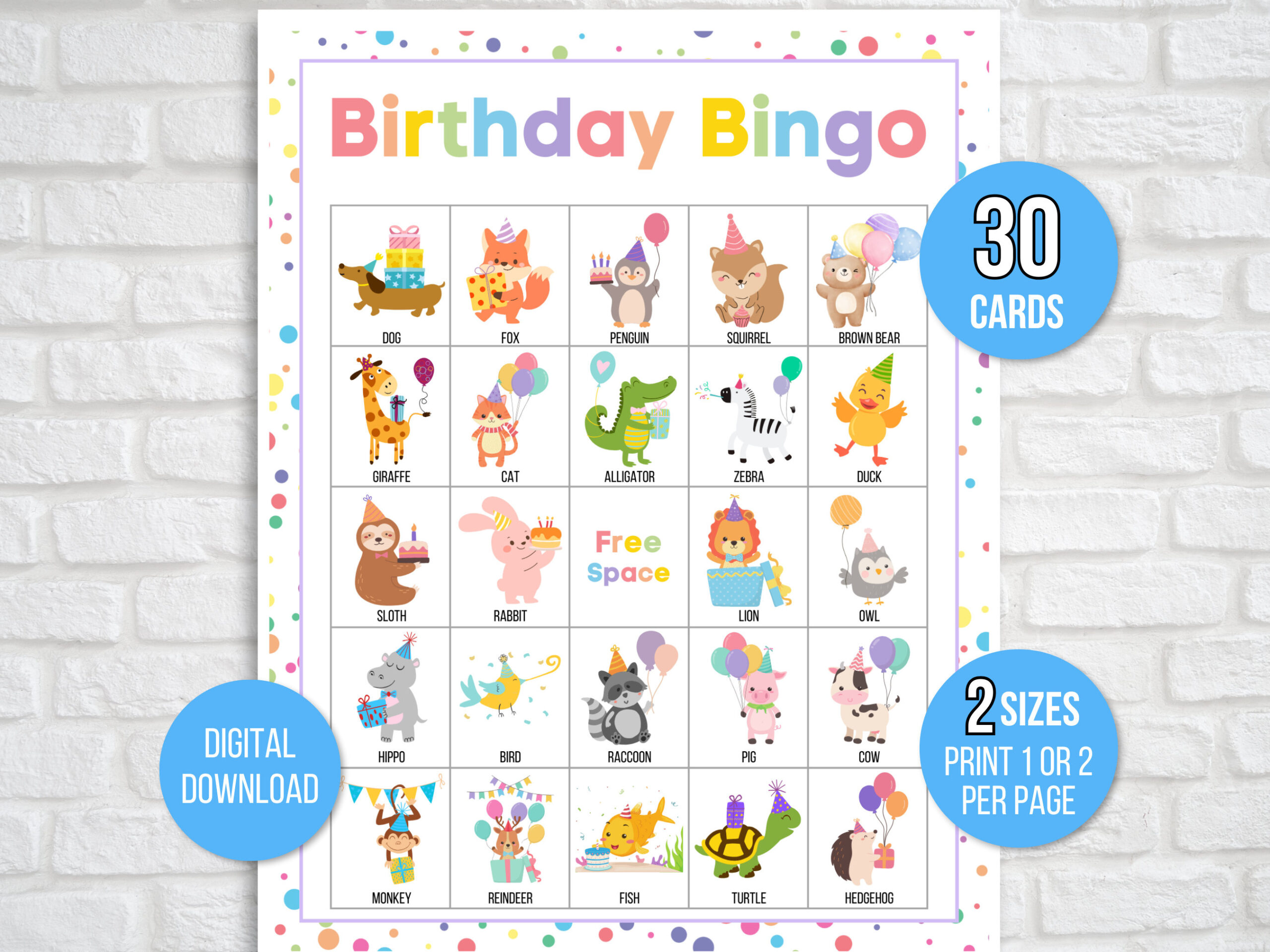 Birthday Bingo, Birthday Party Game, Happy Birthday Bingo Board intended for Birthday Bingo Printable Cards