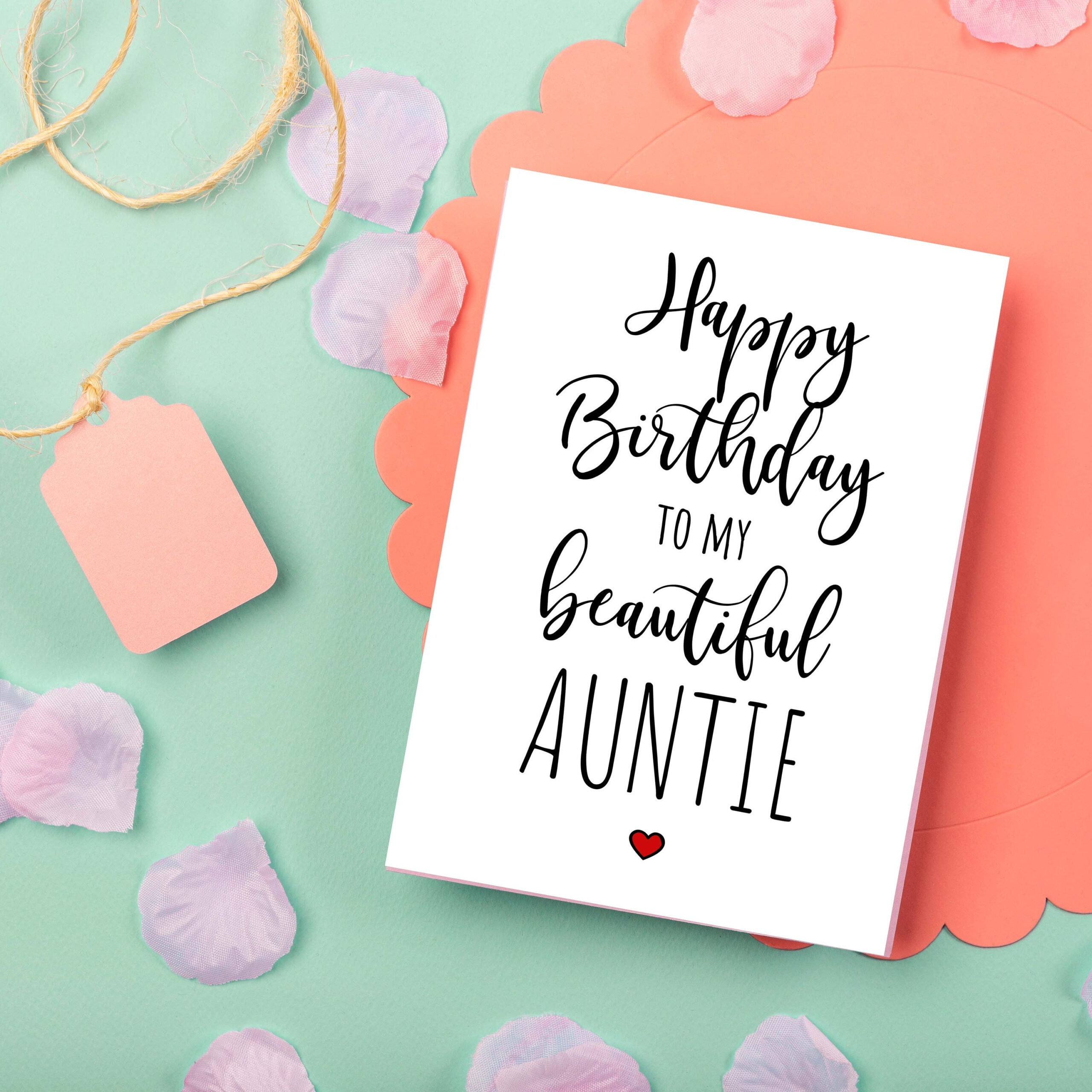 Birthday Card Aunt Printable Happy Birthday To My Beautiful Auntie pertaining to Happy Birthday Aunt Printable Cards