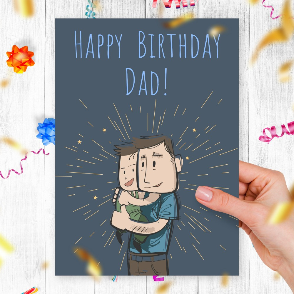 Birthday Card To Dad From Son Template Editable Online within Printable Birthday Cards For Dad From Son