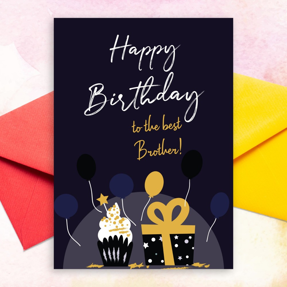 Birthday Cards For Brother - Customize &amp;amp; Download Or Print regarding Happy Birthday Brother Printable Cards