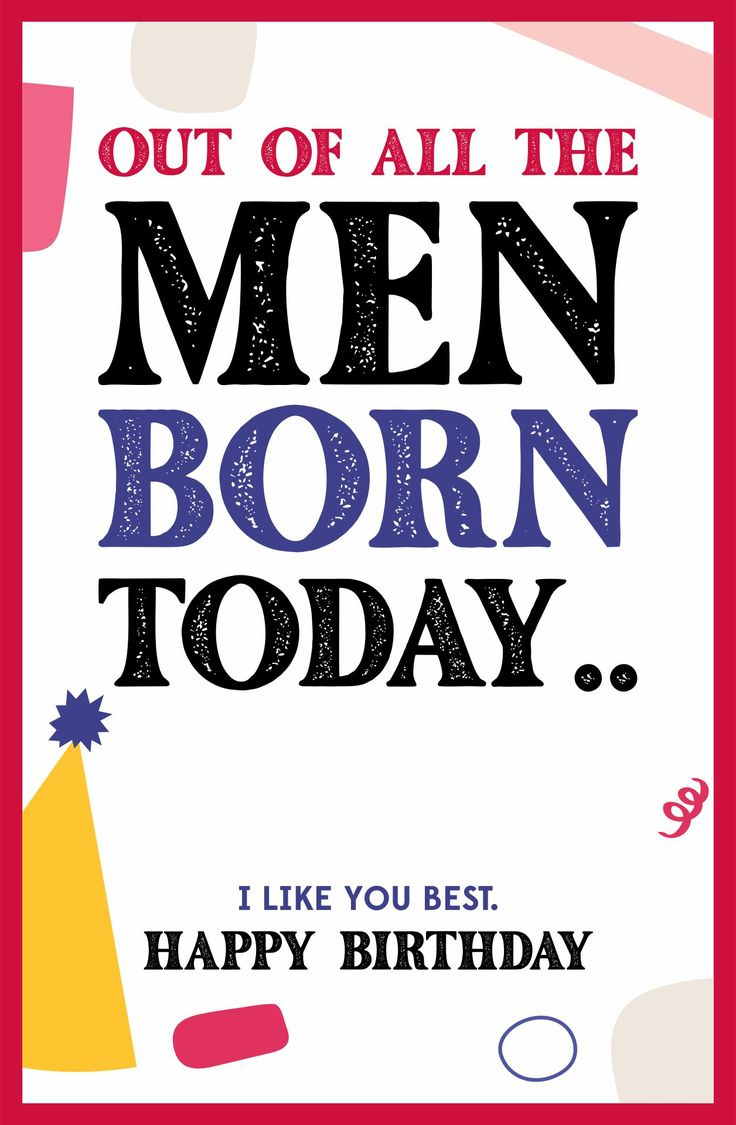 Birthday Cards For Him - 10 Free Pdf Printables | Printablee for Free Printable Birthday Cards For Guys