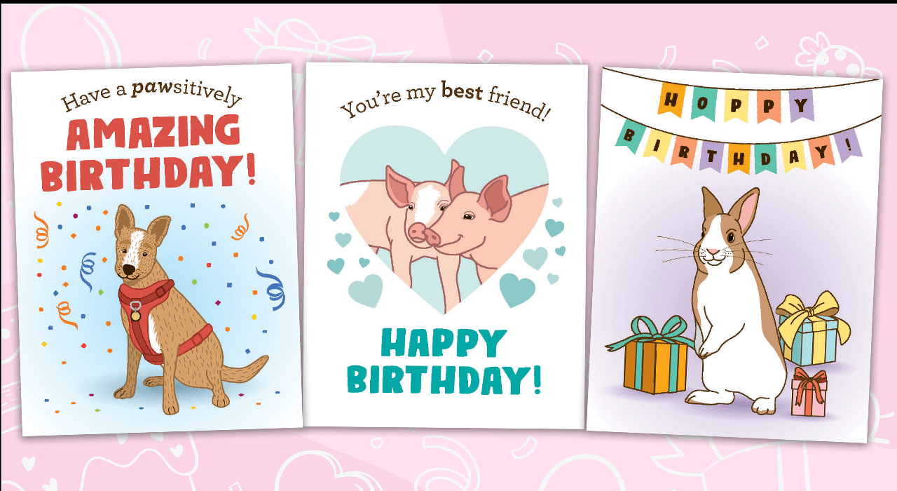 Birthday Cards For Kids | Peta Kids for Free Printable Birthday Cards With Dogs On Them