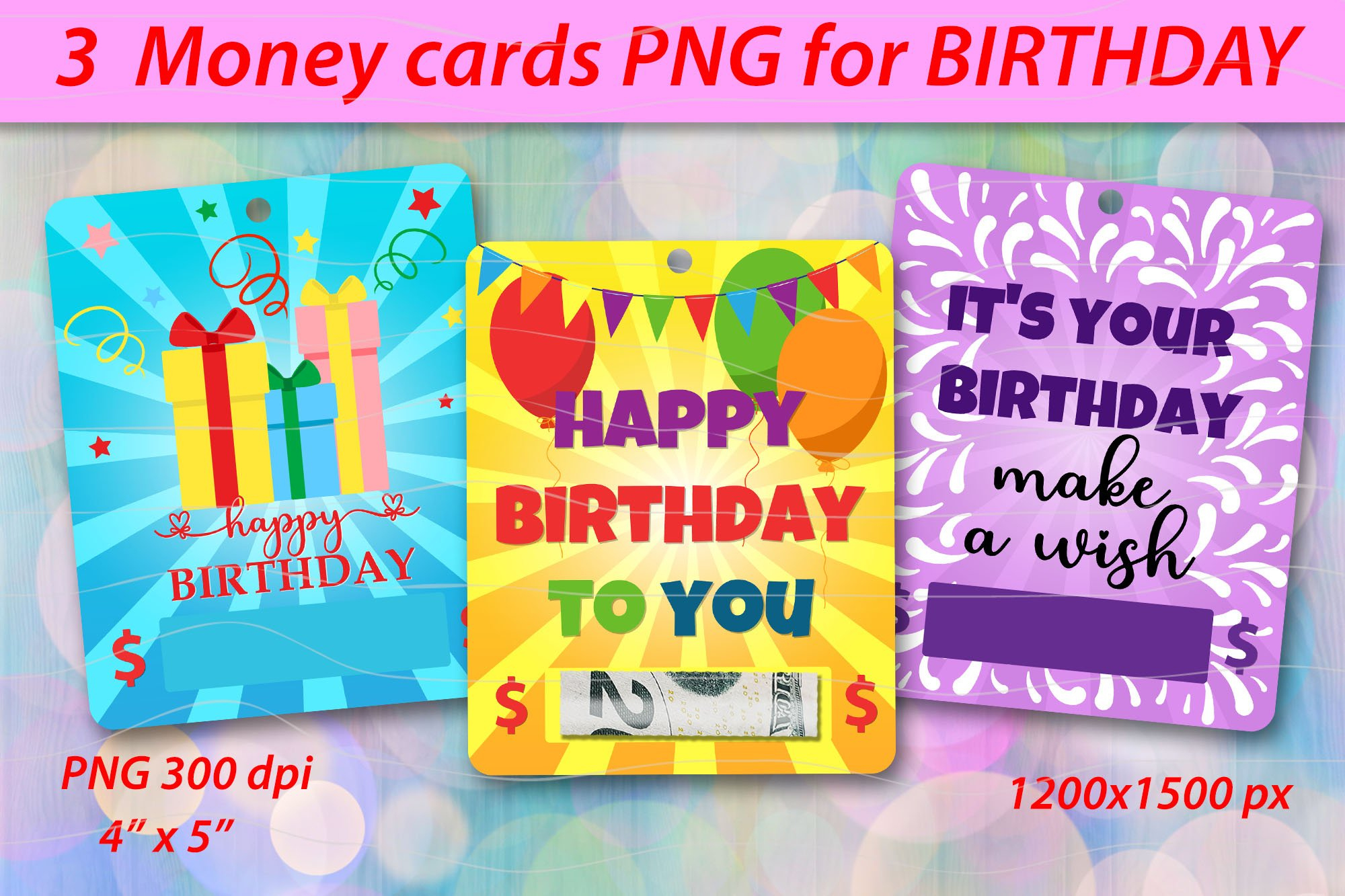 Birthday Money Card Png| Printable Birthday Card Template for Free Printable Money Holder Birthday Cards