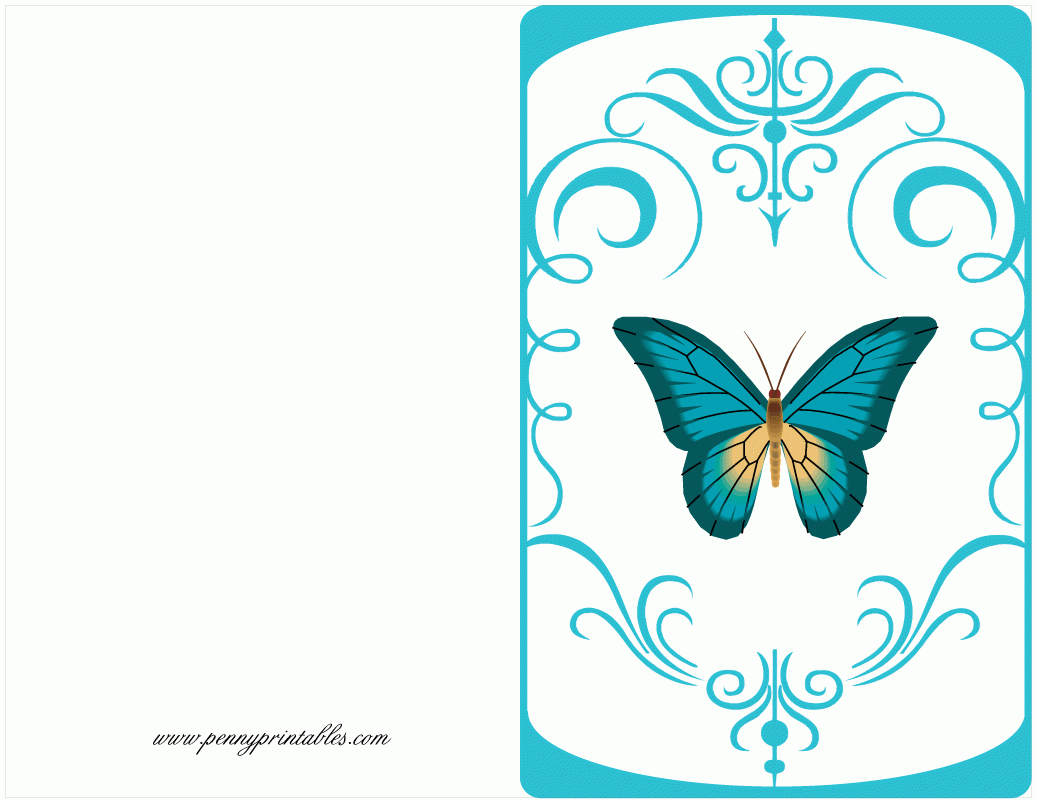 Butterfly Card | Free Birthday Card | Penny Printables regarding Butterfly Birthday Cards Free Printable