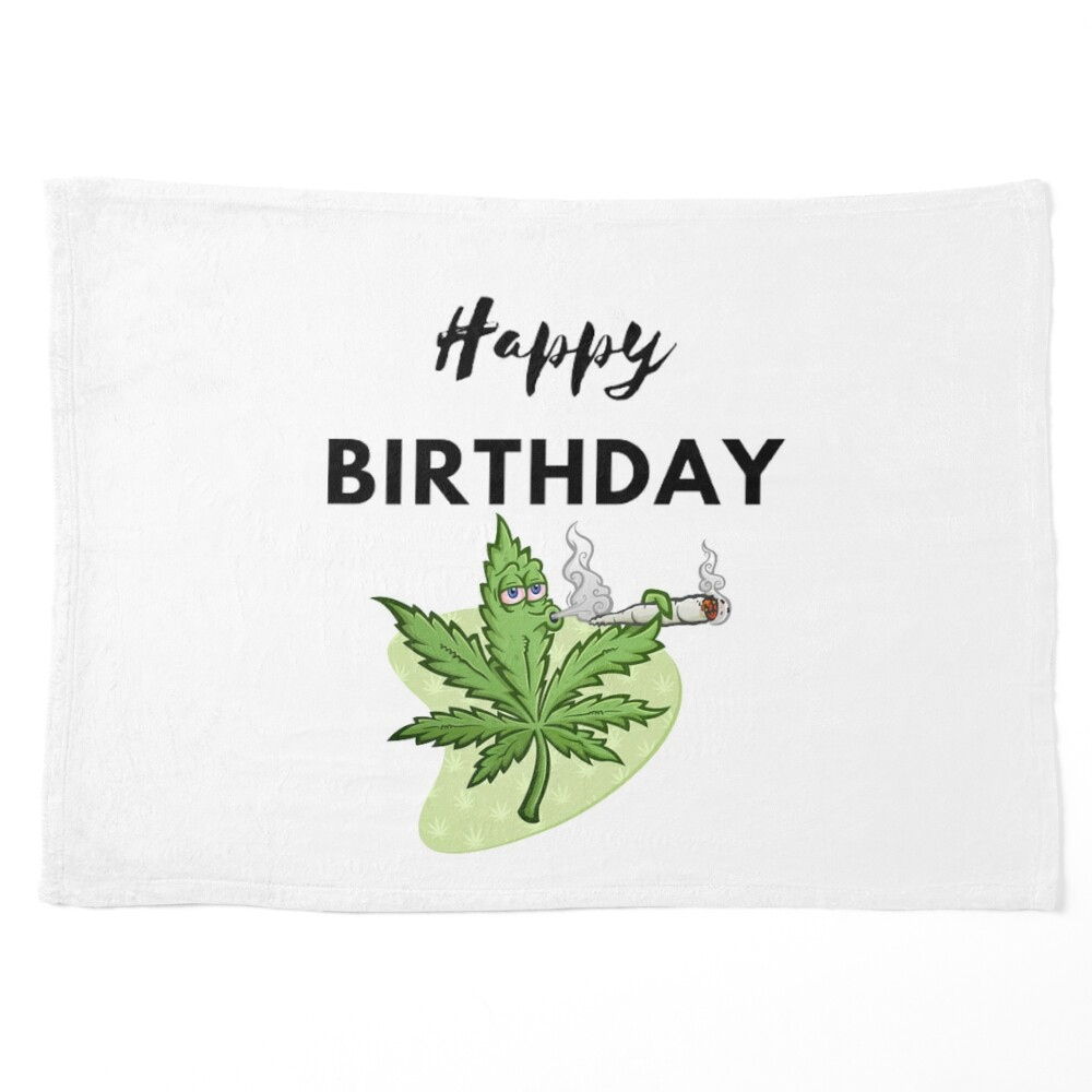 Cannabis - Happy Birthday&amp;quot; Tapestry For Salebestdesignbysof throughout Weed Birthday Card Printable