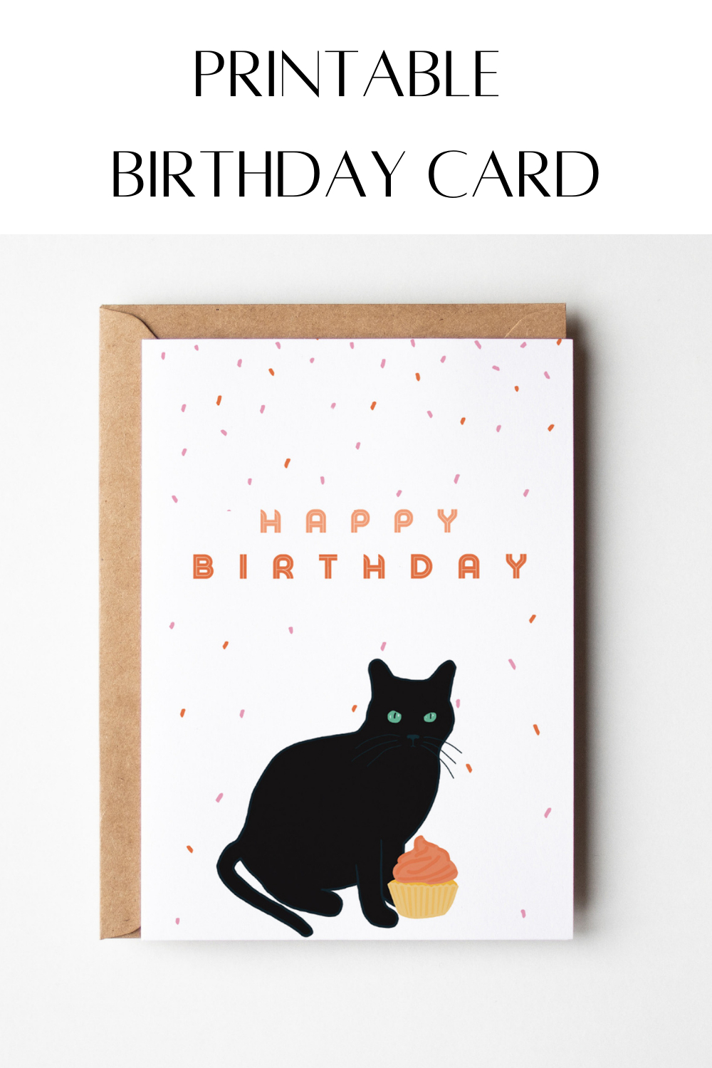 Cat Birthday Card | Printable Birthday Card | Funny Birthday Card in Happy Birthday Cat Card Printable