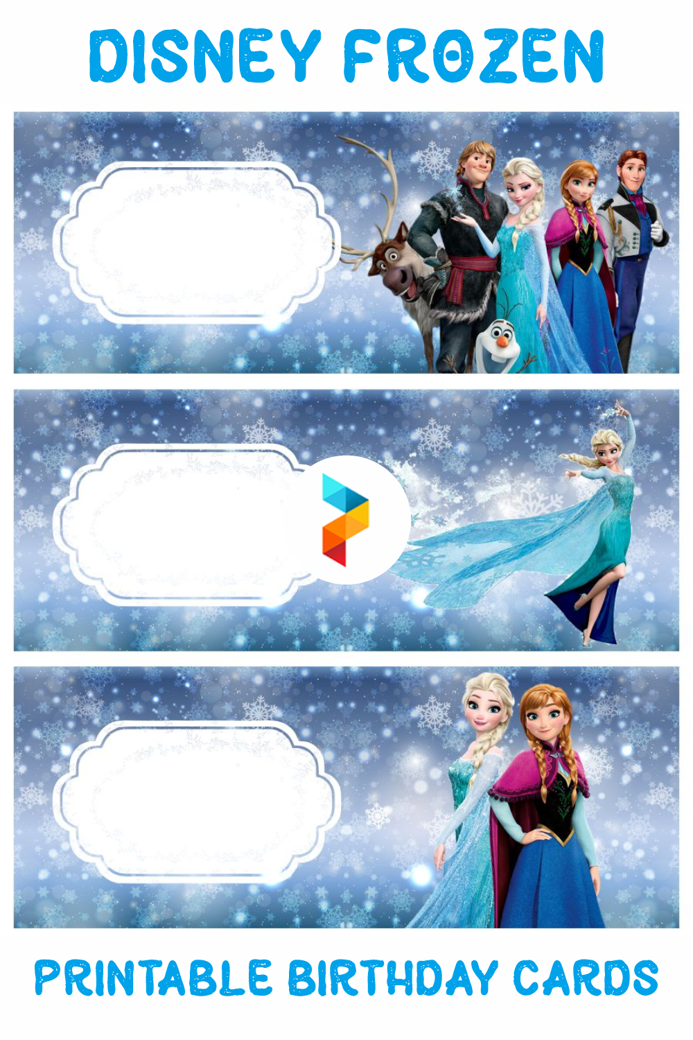 Disney Frozen Printable Birthday Cards for Printable Birthday Cards Disney