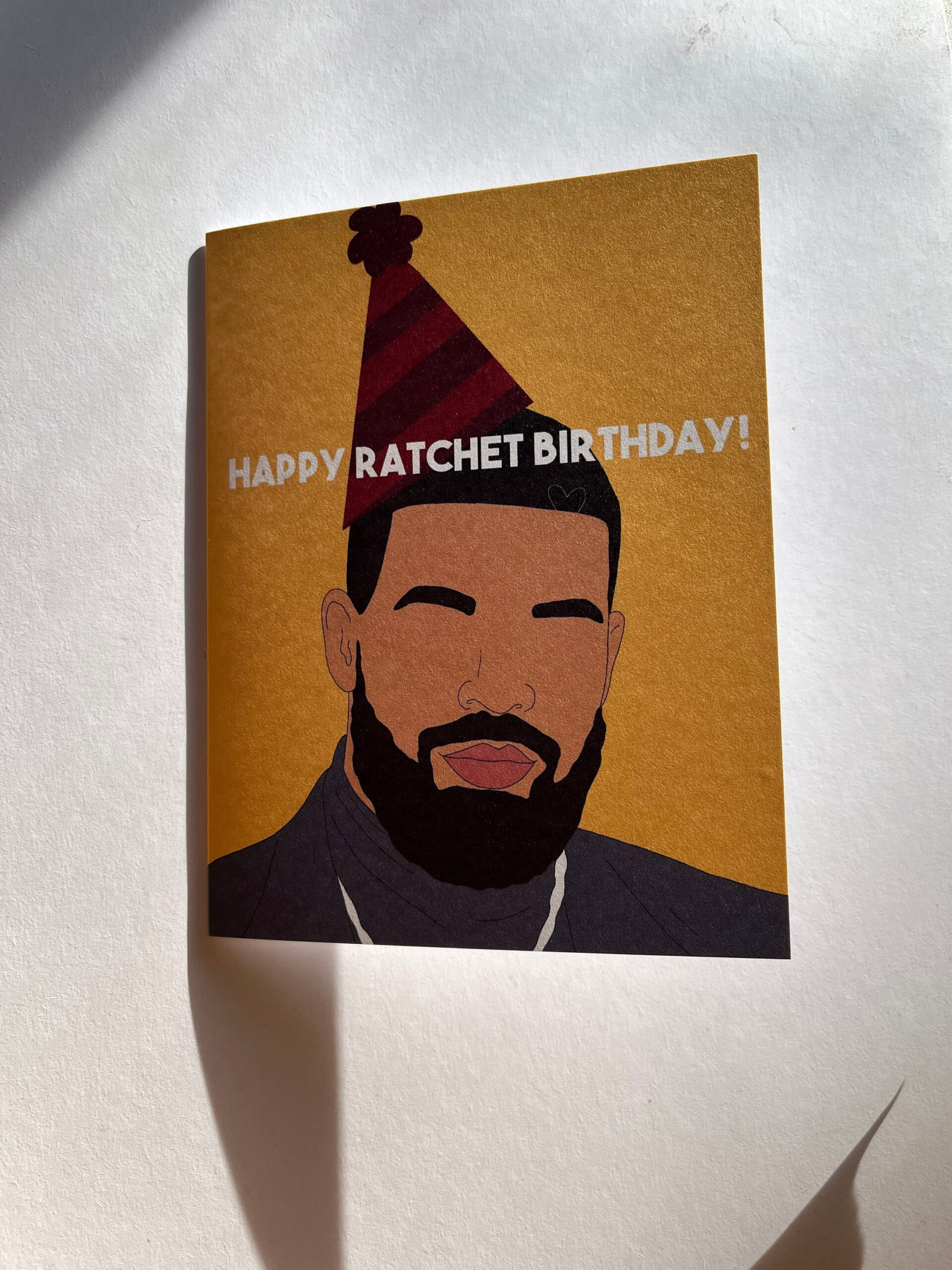 Drake Birthday Card Drake Ratchet Birthday Drake Greeting Card Clb in Drake Printable Birthday Card