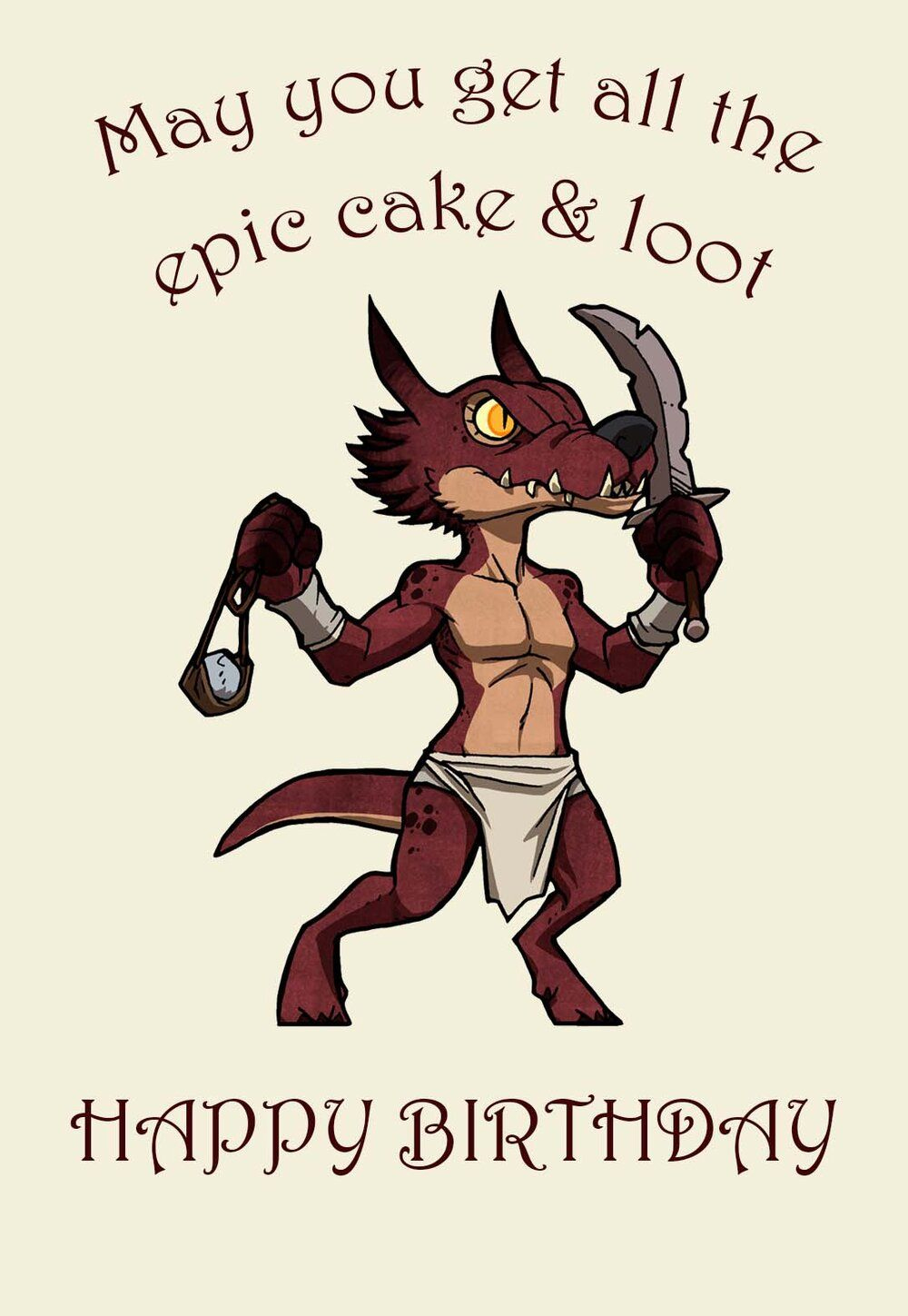 Dungeons And Dragons Printable Birthday Cards — Printbirthday.cards for D&amp;amp;amp;D Birthday Card Printable