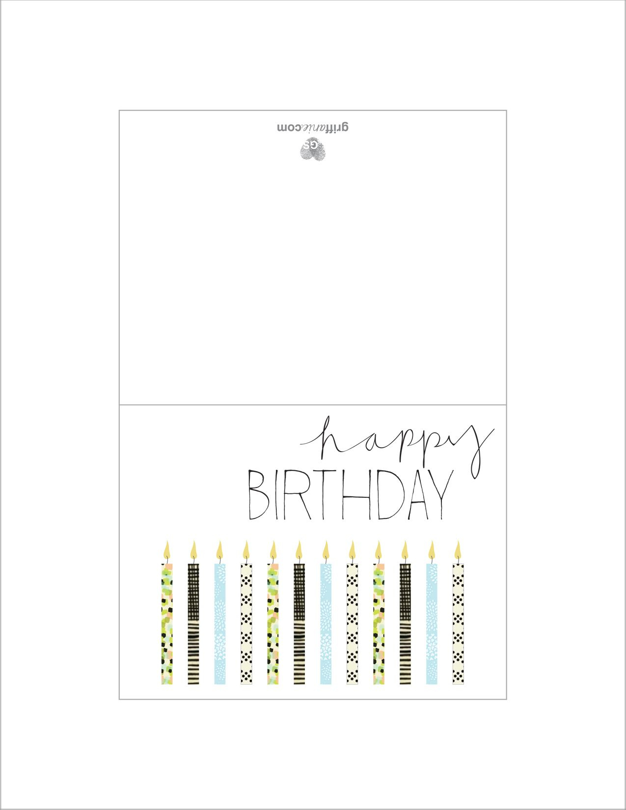 Folding Birthday Cards - 10 Free Pdf Printables | Printablee intended for Foldable Free Printable Birthday Cards For Him