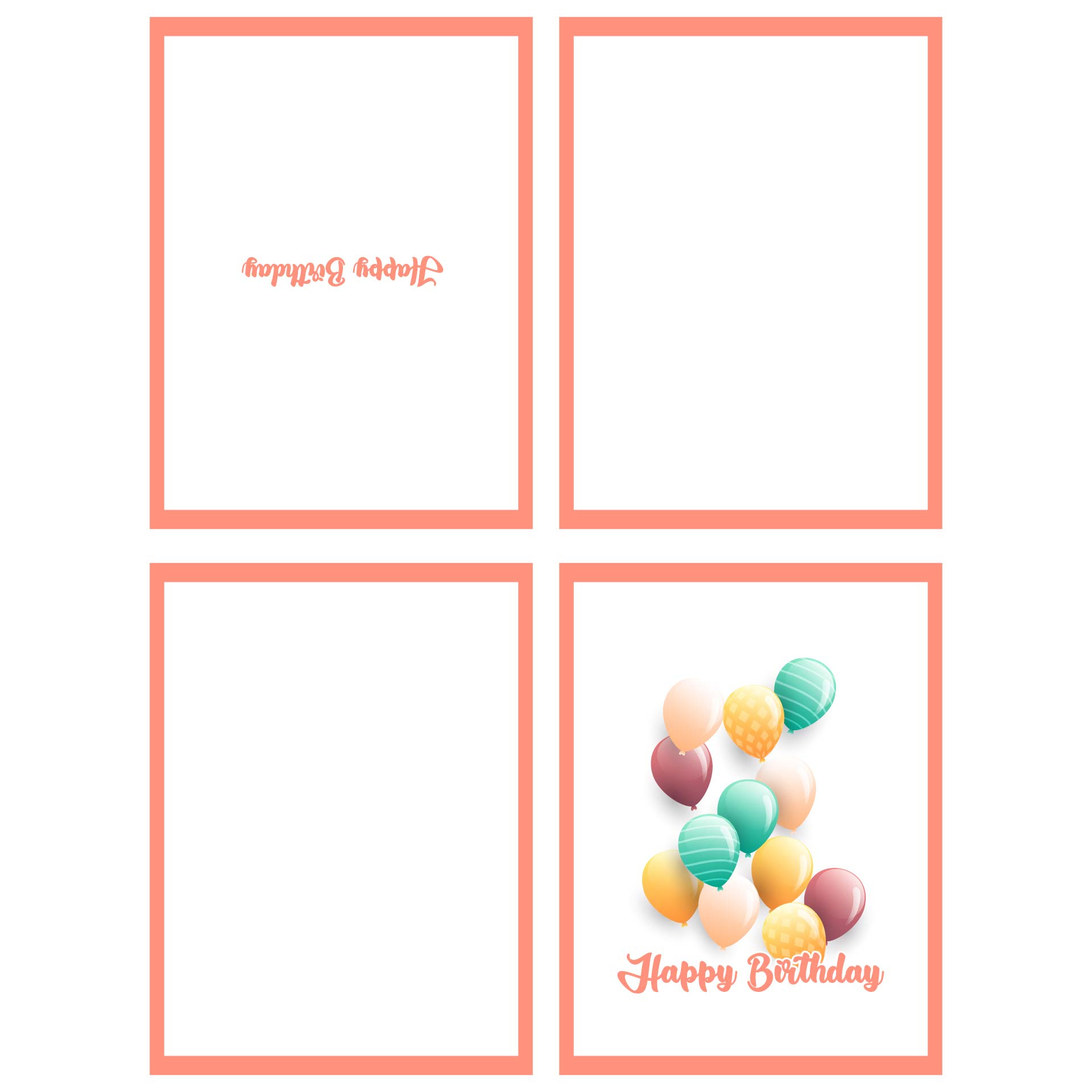 Folding Birthday Cards For Wife - 10 Free Pdf Printables | Printablee for Quarter Fold Birthday Card Printable