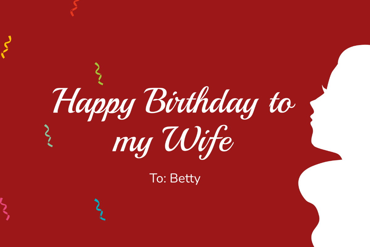 Free Birthday Card For Wife Templates &amp;amp; Examples - Edit Online intended for Birthday Card For My Wife Printable Free