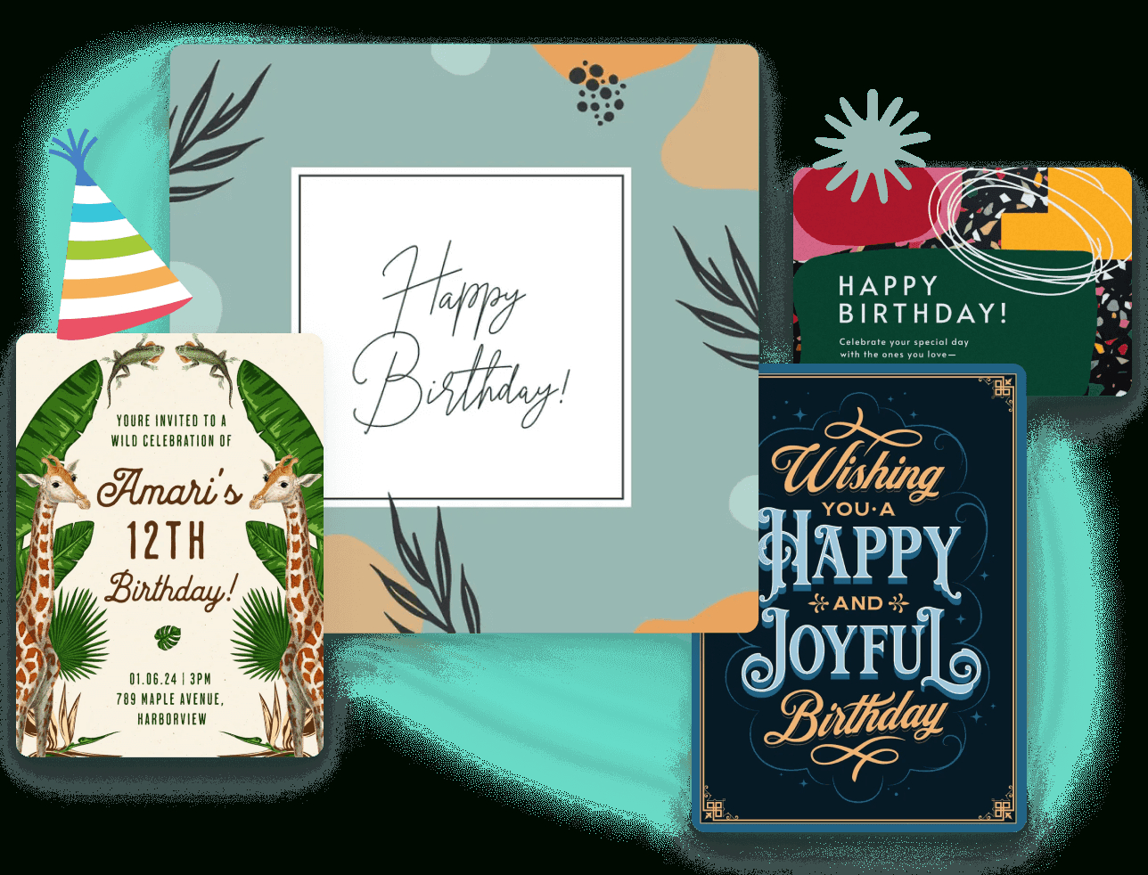 Free Birthday Card Maker: Create Printable Birthday Cards intended for Printable Custom Birthday Cards