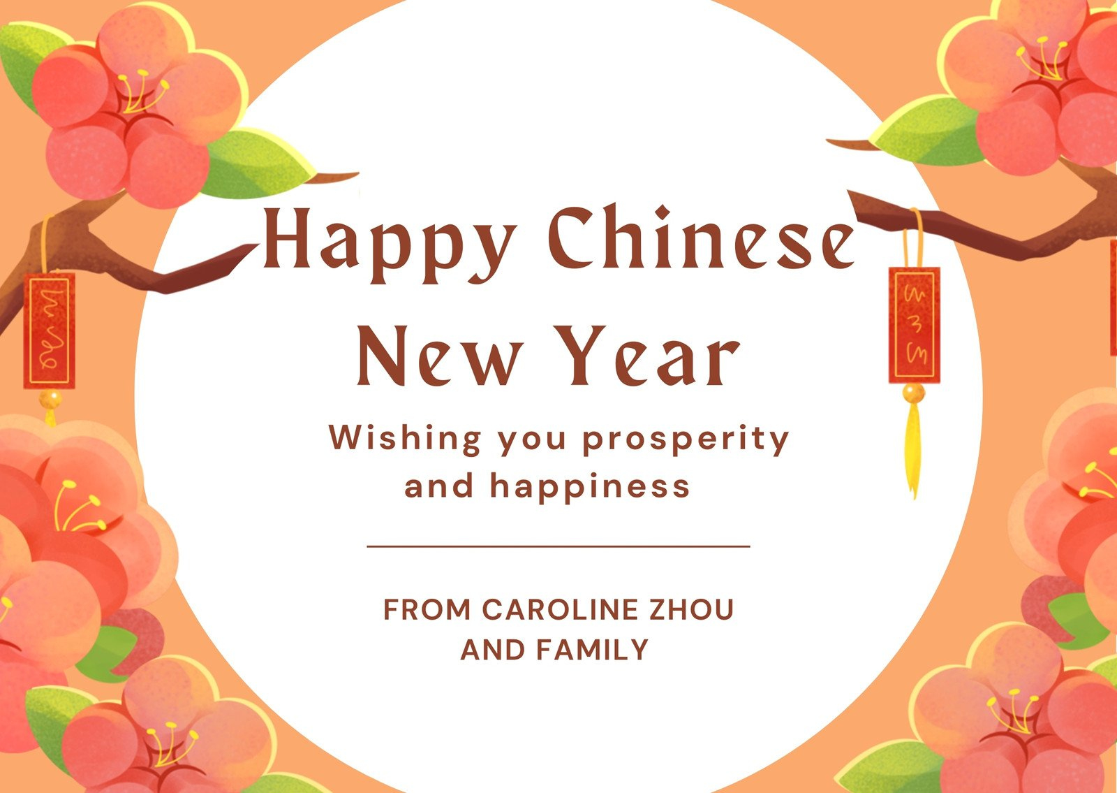 Free Custom Printable Chinese New Year Card Templates | Canva with regard to Chinese Birthday Card Printable