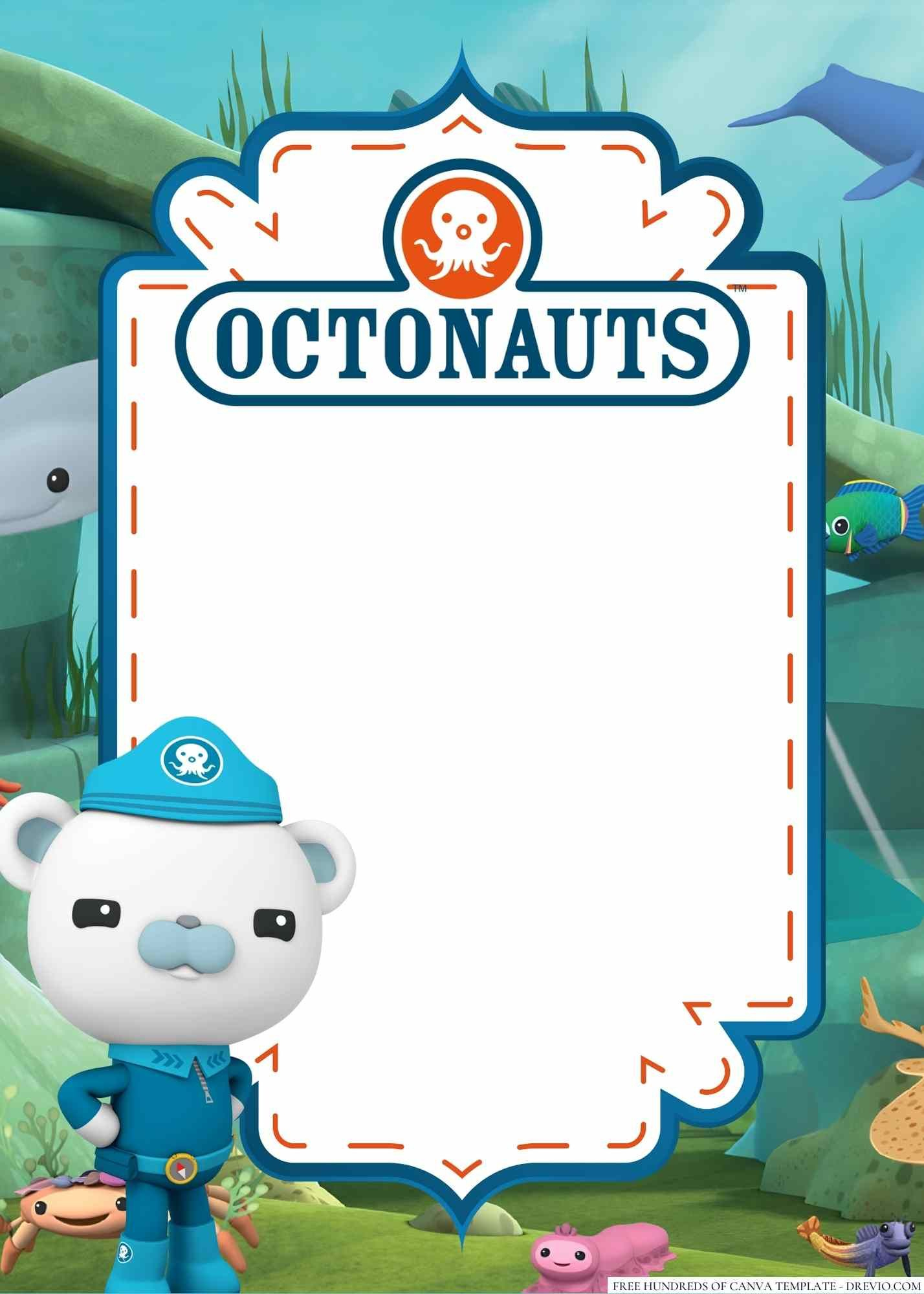 Free Octonauts Birthday Invitation Templates throughout Octonauts Birthday Card Printable