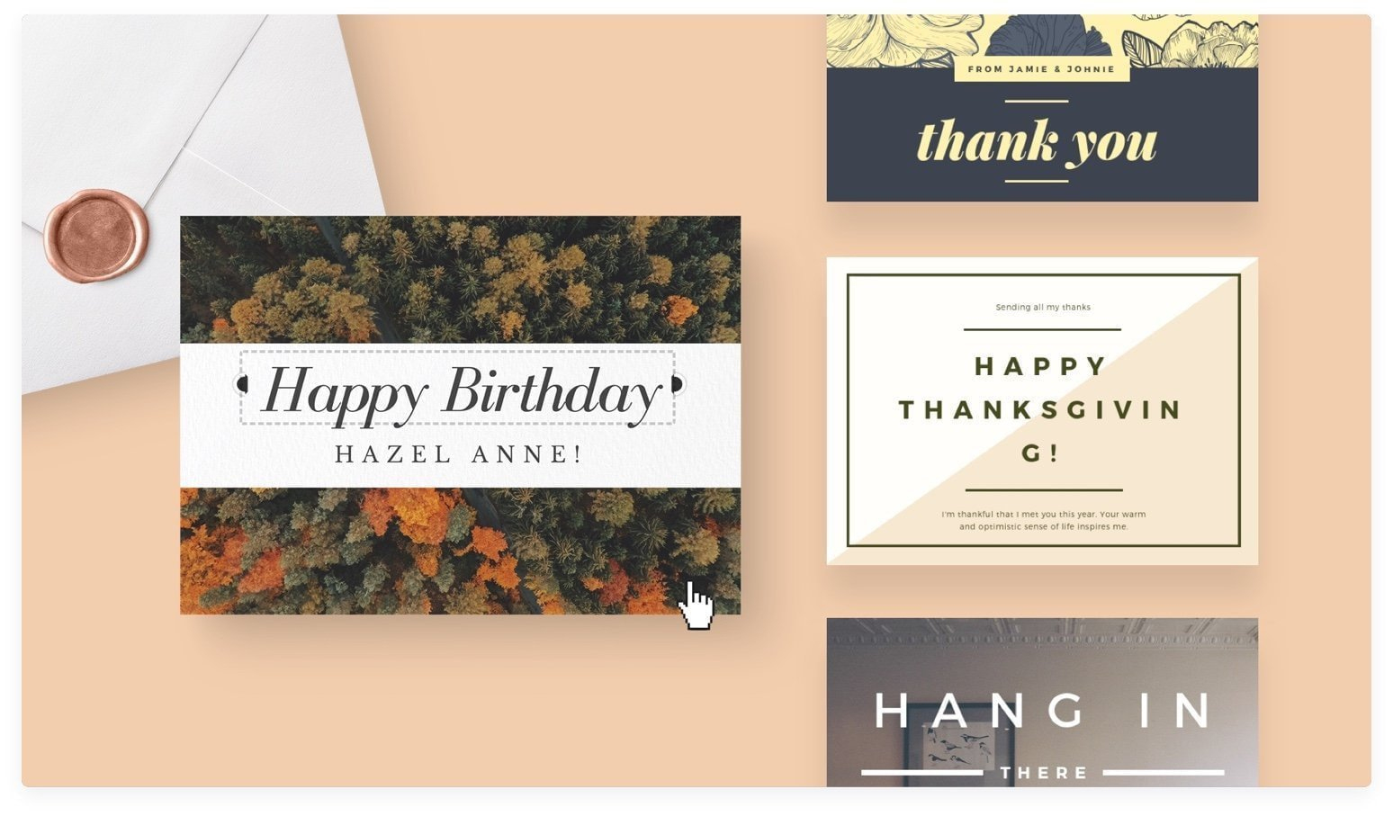 Free Online Card Maker - Create Custom Card Designs | Canva intended for Online Birthday Card Maker Printable