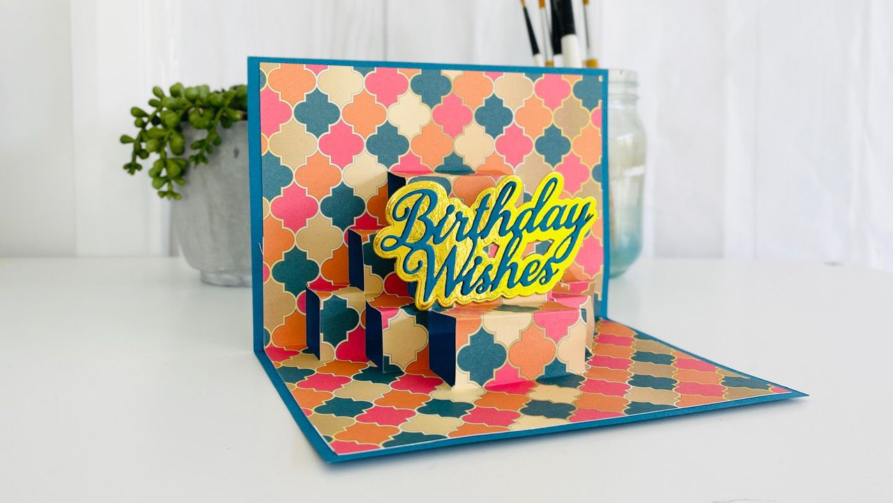 Free Pop-Up Card Template intended for Printable Pop Up Birthday Cards