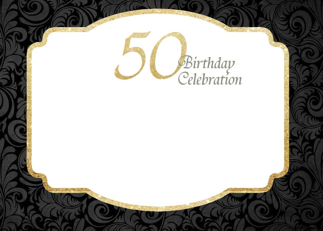 Free Printable 50Th Birthday Invitations Template pertaining to Free Printable 50Th Birthday Cards