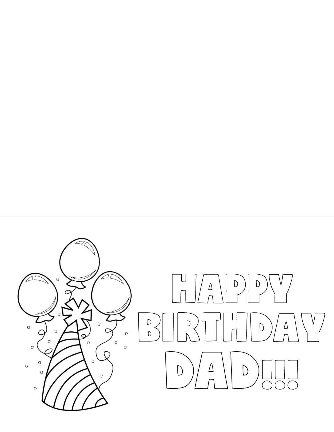 Free Printable Birthday Card (Dad) - Six Clever Sisters intended for Printable Dad Birthday Cards Free