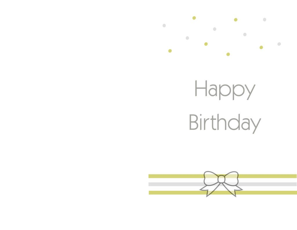 Free Printable Birthday Cards Ideas - Greeting Card Template within Blank Printable Birthday Cards