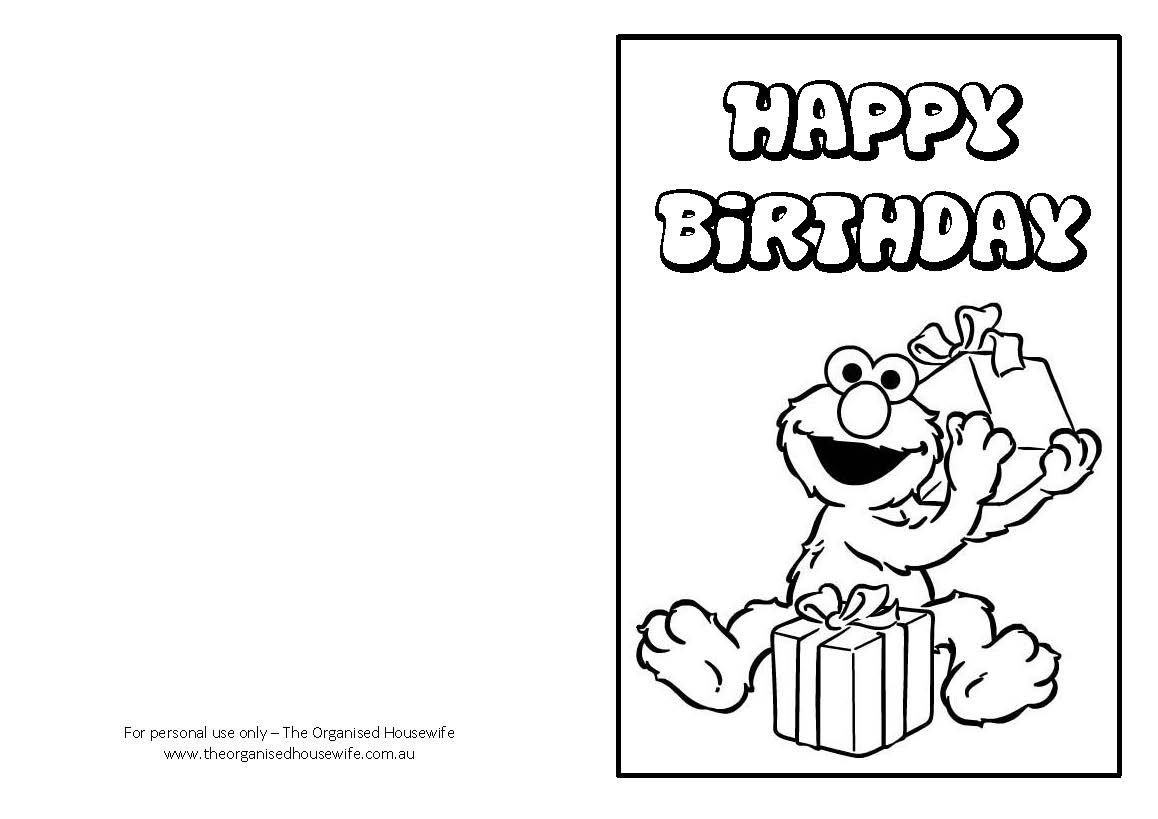 Free Printable: Birthday Cards in Sesame Street Birthday Cards Printable