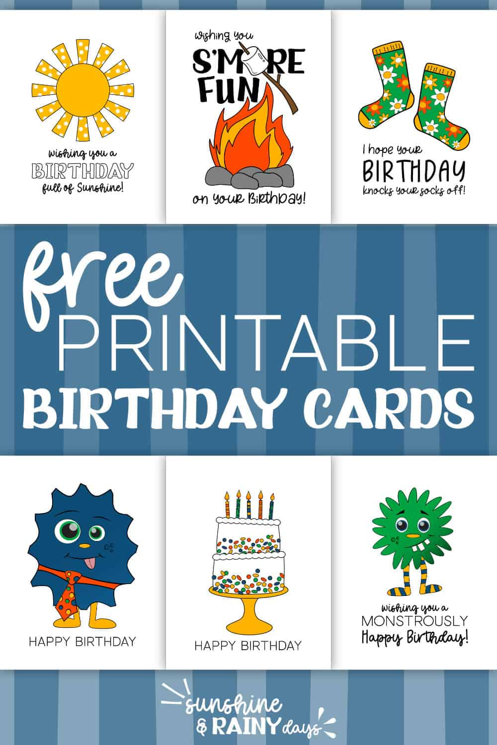 Free Printable Birthday Cards - Sunshine And Rainy Days regarding Free Printable Birthday Cards For Teens