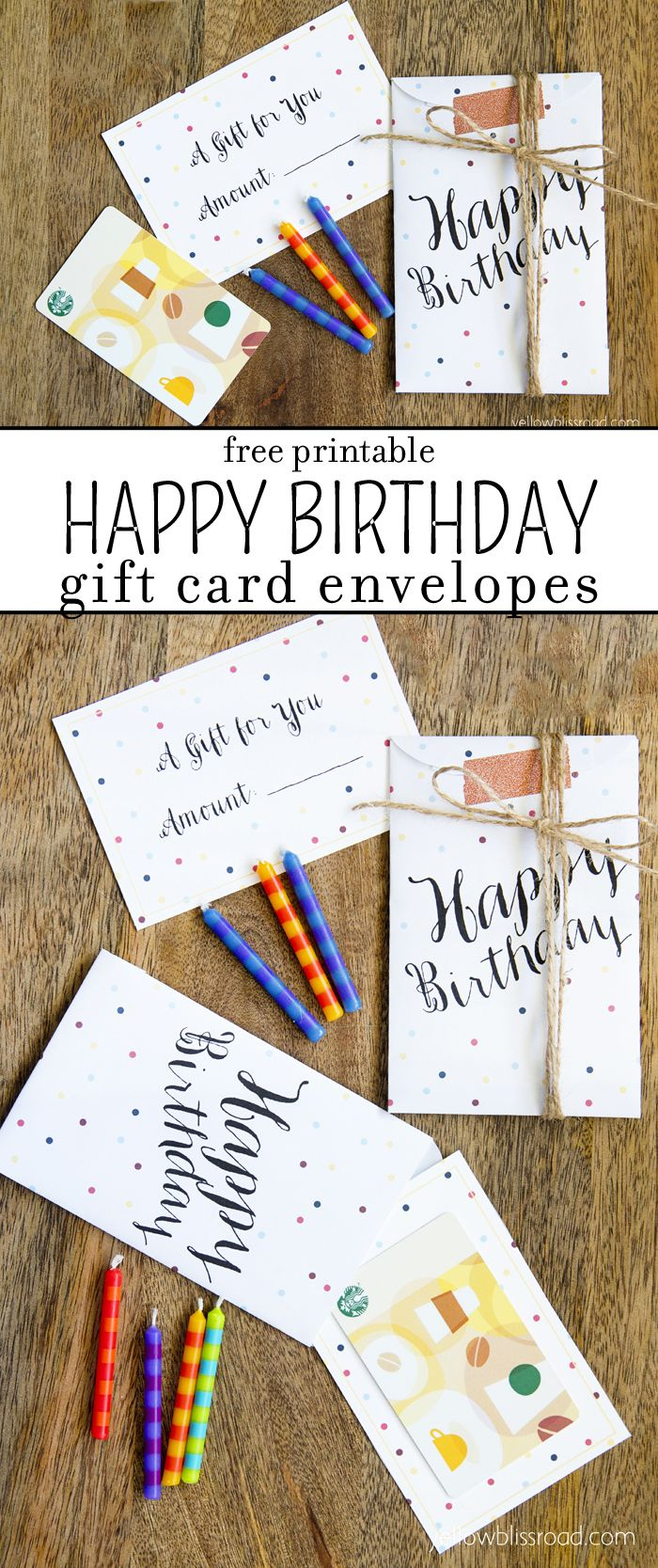 Free Printable Birthday Gift Card Envelopes | Birthday Gift Cards with regard to Printable Birthday Card Envelopes