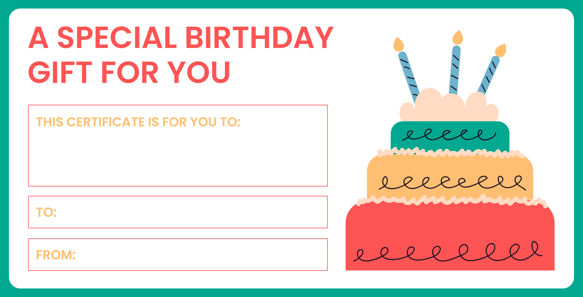 Free Printable Christmas Gift Voucher Templates with regard to Free Printable Birthday Gift Cards