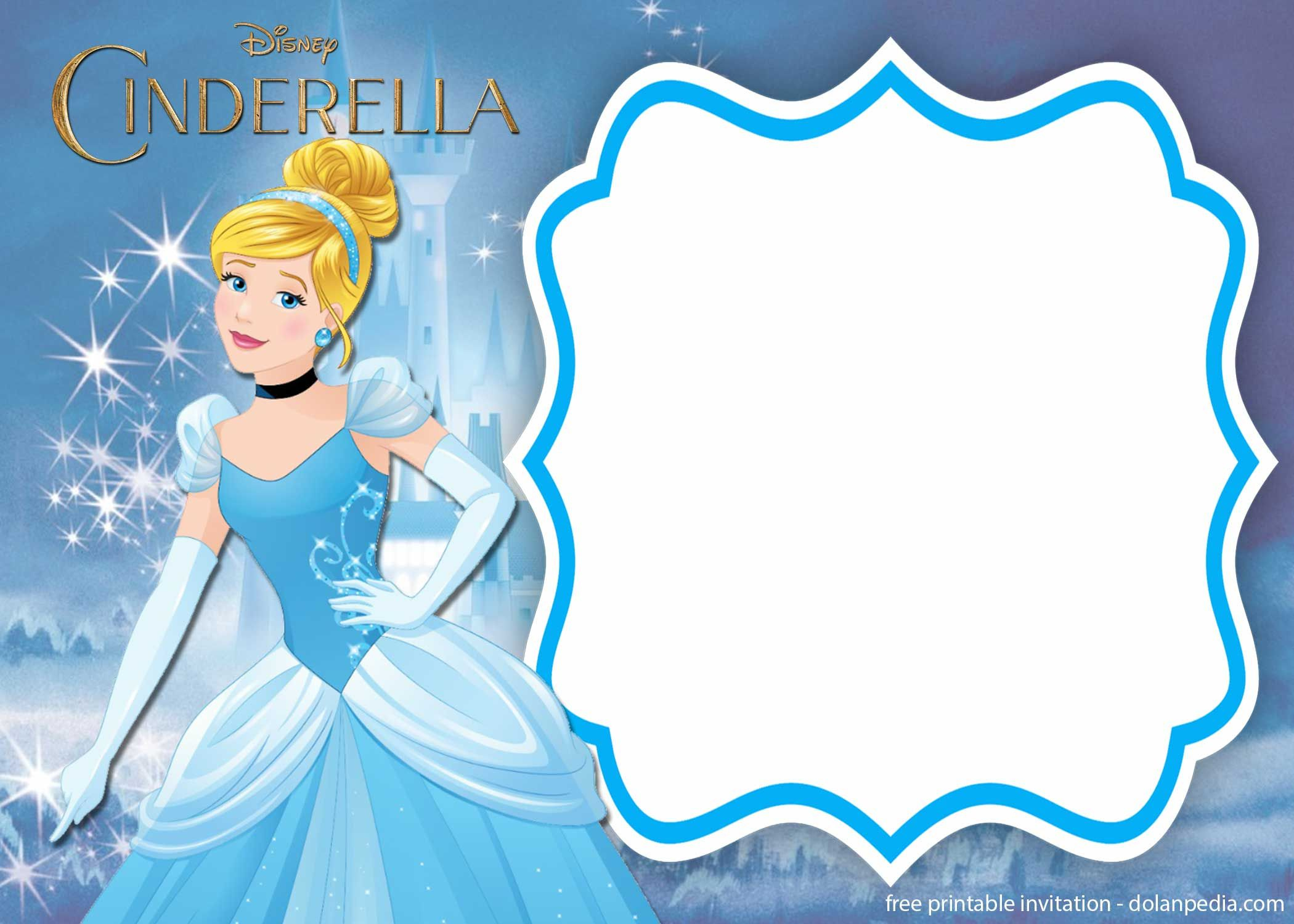 Free Printable Cinderella Royal Invitation Templates | Dolanpedia regarding Cinderella Birthday Card Printable