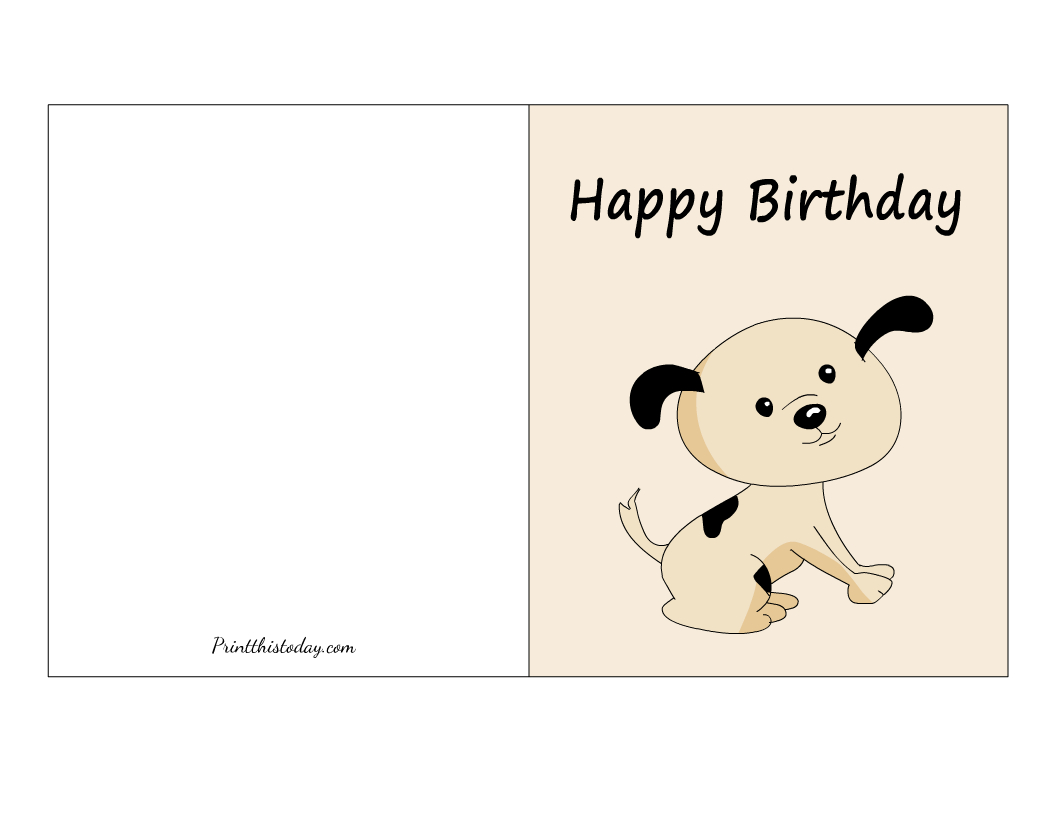 Free Printable Cute Birthday Cards for Dog Birthday Cards Printable Free