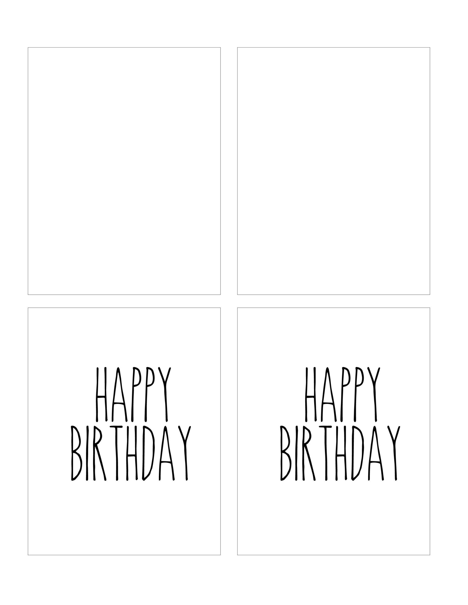 Free Printable Birthday Card Inserts Free Printable Birthday Card Inserts